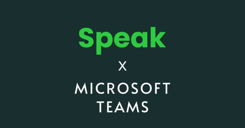 How to transcribe Microsoft Teams Meetings with Speak Ai