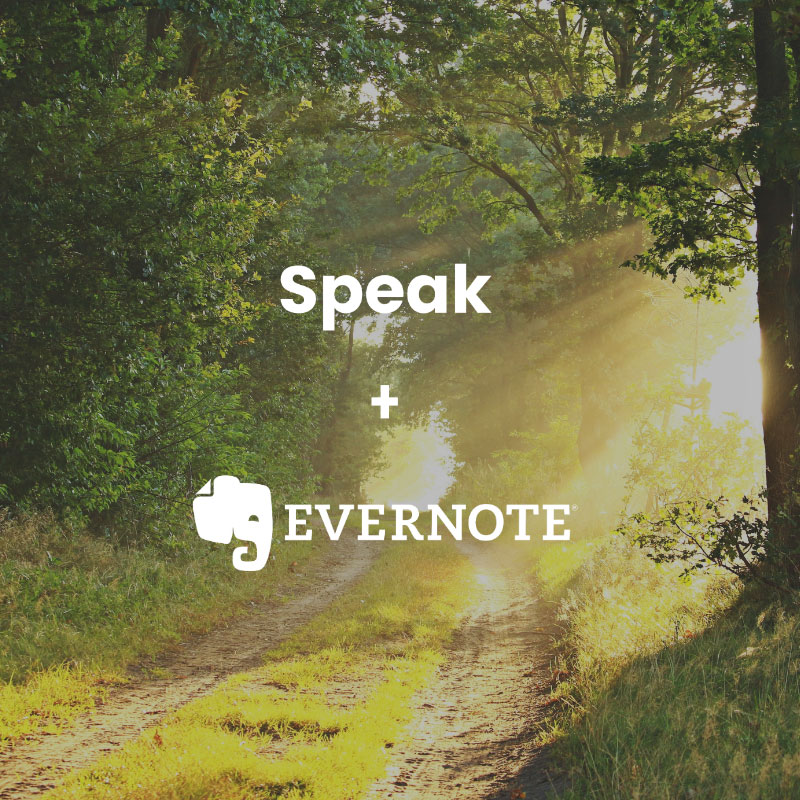 Speak and Evernote Logos