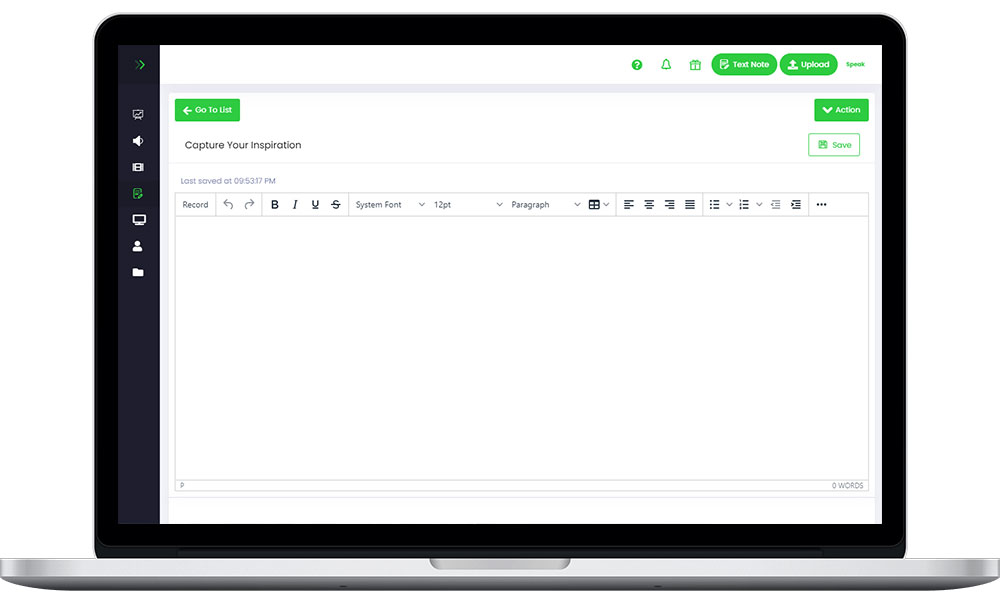 How To Create A Text Note